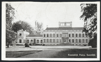 16754 Gezicht op het Paleis Soestdijk te Soestdijk (gemeente Baarn).